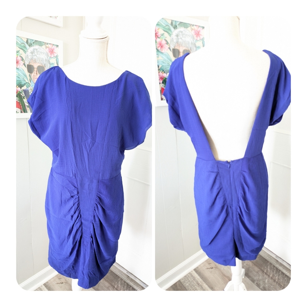 NWT Urban Outfitters Blue Dress Silence‎ Noise Short Cap Sleeve *See Notes Flaw